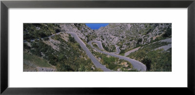 Highway Passing Through The Mountains, Sierra De Tramuntana, Majorca, Spain by Panoramic Images Pricing Limited Edition Print image