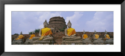 Statues Of Buddha In A Temple, Thailand by Panoramic Images Pricing Limited Edition Print image