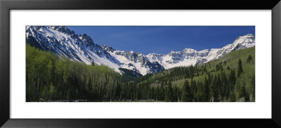 Rail Fence On A Landscape, Dallas Divide, Sneffels Range, San Juan Mountains, Colorado, Usa by Panoramic Images Pricing Limited Edition Print image