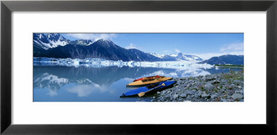 Kayaks By The Side Of A River, Alaska, Usa by Panoramic Images Pricing Limited Edition Print image