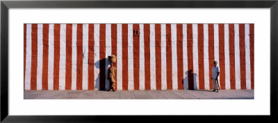 Two People Standing Outside A Temple, Tamil Nadu, India by Panoramic Images Pricing Limited Edition Print image