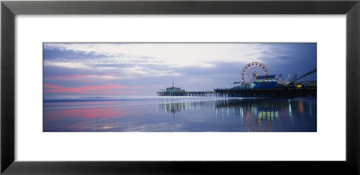 Pier With A Ferris Wheel, Santa Monica Pier, Santa Monica, California, Usa by Panoramic Images Pricing Limited Edition Print image
