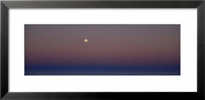 Moon Setting Over Fog, Oregon, Usa by Panoramic Images Pricing Limited Edition Print image