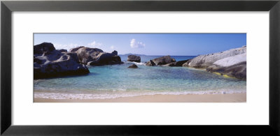 British Virgin Islands, Virgin Gorda, Rock On The Beach by Panoramic Images Pricing Limited Edition Print image