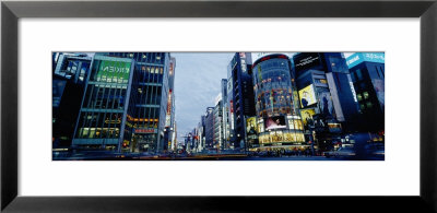 Buildings Lit Up At Night, Ginza, Tokyo, Japan by Panoramic Images Pricing Limited Edition Print image