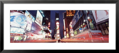 Sign Boards Lit Up At Night, Times Square, New York, Usa by Panoramic Images Pricing Limited Edition Print image