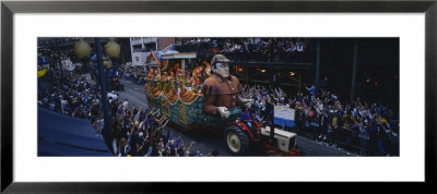 Crowd Of People Cheering A Mardi Gras Parade, New Orleans, Louisiana, Usa by Panoramic Images Pricing Limited Edition Print image