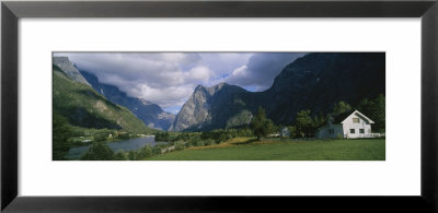 House On A Mountainside, Marstein, Norway by Panoramic Images Pricing Limited Edition Print image