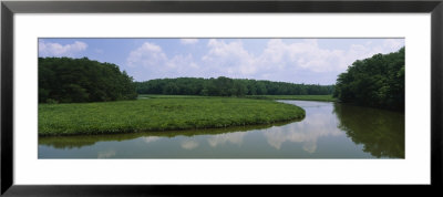 Reflection Of Clouds In Water, Colonial Parkway, Williamsburg, Virginia, Usa by Panoramic Images Pricing Limited Edition Print image