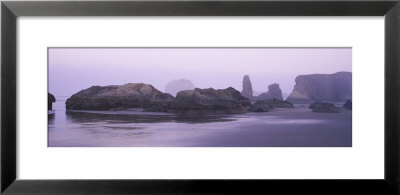 Rock Formations On A Landscape, Pacific Ocean, Boardman State Park, Oregon, Usa by Panoramic Images Pricing Limited Edition Print image