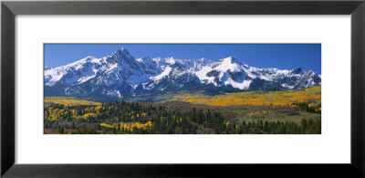 Mountains Covered In Snow, Sneffels Range, Colorado, Usa by Panoramic Images Pricing Limited Edition Print image
