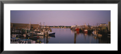 Fishing Boats Docked At A Harbor, Gloucester, Cape Ann, Massachusetts, Usa by Panoramic Images Pricing Limited Edition Print image
