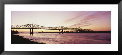 Crescent City Connection Bridge, Mississippi River, Natchez, Mississippi, Usa by Panoramic Images Pricing Limited Edition Print image
