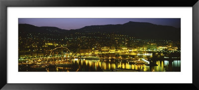 City Lit Up At Night, Monte Carlo, French Riviera, Cote Daze, Monaco by Panoramic Images Pricing Limited Edition Print image