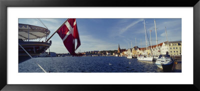 Boats Moored At The Dock, Sonderborg, Denmark by Panoramic Images Pricing Limited Edition Print image