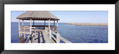 Gazebo And Saltwater Marsh, Nags Head, Dare County, North Carolina, Usa by Panoramic Images Pricing Limited Edition Print image
