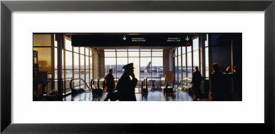 Group Of People In An Airport Terminal, O'hare Airport, Chicago, Illinois, Usa by Panoramic Images Pricing Limited Edition Print image