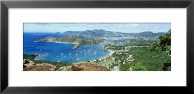 Yachts In A Harbor, English Harbor, Antigua, Caribbean Islands by Panoramic Images Pricing Limited Edition Print image