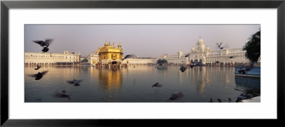 Reflection Of A Temple In A Lake, Golden Temple, Amritsar, Punjab, India by Panoramic Images Pricing Limited Edition Print image