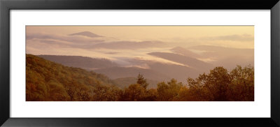 Fog Over Mountains, Blue Ridge Parkway, North Carolina, Usa by Panoramic Images Pricing Limited Edition Print image