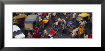Traffic On The Street, Old Delhi, Delhi, India by Panoramic Images Pricing Limited Edition Print image