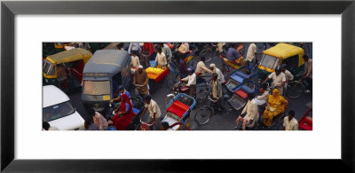 Traffic On The Street, Old Delhi, Delhi, India by Panoramic Images Pricing Limited Edition Print image