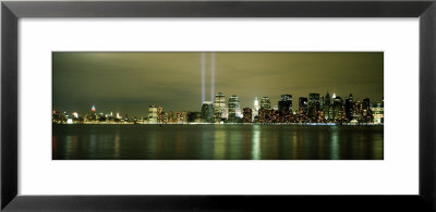 Beams Of Light, New York, New York State, Usa by Panoramic Images Pricing Limited Edition Print image