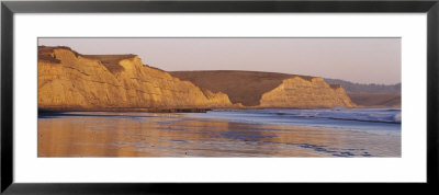 Rock Formation On The Beach, Drake's Beach, Point Reyes National Seashore, California, Usa by Panoramic Images Pricing Limited Edition Print image