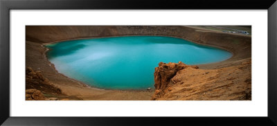 Lake On The Volcano, Blue Lake, Viti Crater, Iceland by Panoramic Images Pricing Limited Edition Print image
