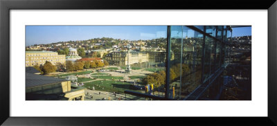 High Angle View Of A City, Schlossplatz, Stuttgart, Baden-Wurttemberg, Germany by Panoramic Images Pricing Limited Edition Print image
