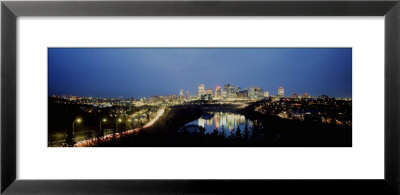 High Angle View Of A River, Saskatchewan River, Edmonton, Alberta, Canada by Panoramic Images Pricing Limited Edition Print image