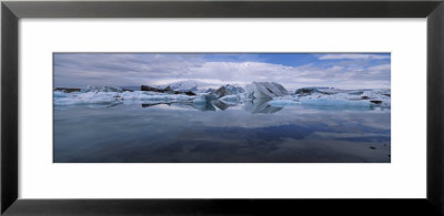 Ice Berg Floating On The Water, Vatnajokull Glacier, Iceland by Panoramic Images Pricing Limited Edition Print image
