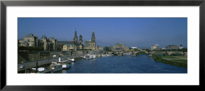 Tourboats In A River, Elbe River, Dresden, Germany by Panoramic Images Pricing Limited Edition Print image