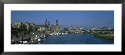 Tourboats In A River, Elbe River, Dresden, Germany by Panoramic Images Pricing Limited Edition Print image