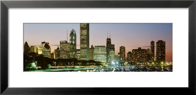 Night, Skyline, Chicago, Usa by Panoramic Images Pricing Limited Edition Print image