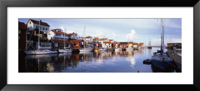 Boat Moored At The Dock, Smogen, Bohuslan, Sweden by Panoramic Images Pricing Limited Edition Print image