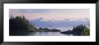 View Of An Alaskan Ferry On A Lake, Lynn Canal, Juneau, Alaska, Usa by Panoramic Images Pricing Limited Edition Print image