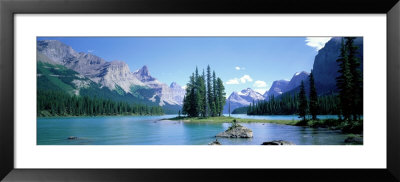 Maligne Lake Near Jasper, Alberta, Canada by Panoramic Images Pricing Limited Edition Print image