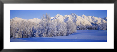 Snowcapped Mountains On A Landscape, Alaska, Usa by Panoramic Images Pricing Limited Edition Print image