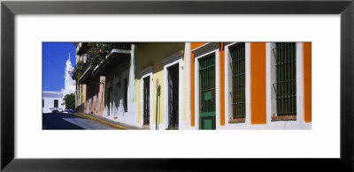 Buildings Along A Street, Calle Del Cristo, Old San Juan, Puerto Rico by Panoramic Images Pricing Limited Edition Print image