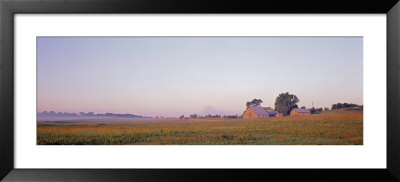 Panoramic View Of A Houses On A Farm, Ogle Country, Illinois, Usa by Panoramic Images Pricing Limited Edition Print image