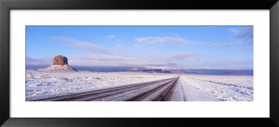 Winter, Road Monument Valley Arizona Usa by Panoramic Images Pricing Limited Edition Print image