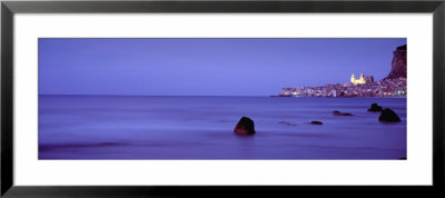 Cefalu At Dusk, Sicily, Italy by Panoramic Images Pricing Limited Edition Print image