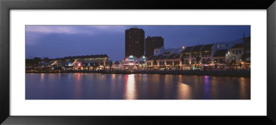 Sunset, Clarke Quay, Singapore River, Singapore by Panoramic Images Pricing Limited Edition Print image