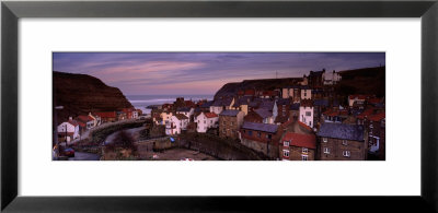 High Angle View Of A Village, Staithes, North Yorkshire, England, United Kingdom by Panoramic Images Pricing Limited Edition Print image