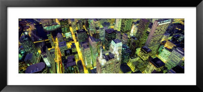 Night, Chicago, Illinois, Usa by Panoramic Images Pricing Limited Edition Print image