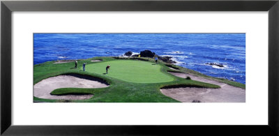 Golfers Pebble Beach, California, Usa by Panoramic Images Pricing Limited Edition Print image