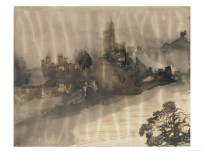 Town On The Rhine by Victor Hugo Pricing Limited Edition Print image