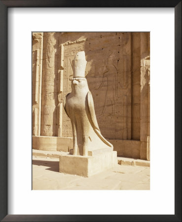 Statue Of Horus, Temple Of Horus, Edfu, Egypt, North Africa, Africa by Philip Craven Pricing Limited Edition Print image