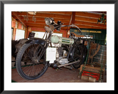 1914 Triumph Motorcycle, Wanaka Travel Museum, New Zealand by William Sutton Pricing Limited Edition Print image